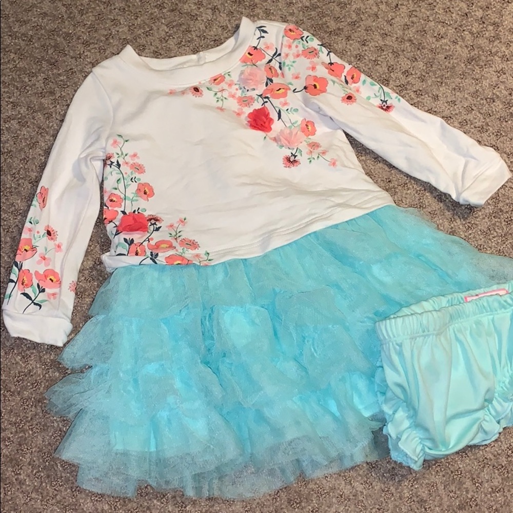 floral dress & cover